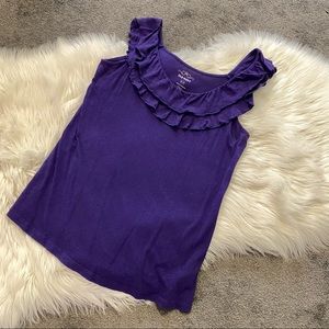 Purple sleeveless top